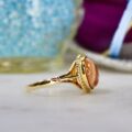Agate Solitaire Ring in 9ct Gold