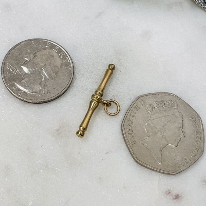 Albert or T Bar Pendant in 9ct Gold