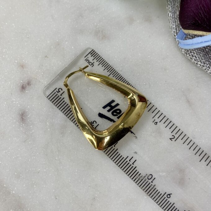 Handbag Earrings in 9ct Gold