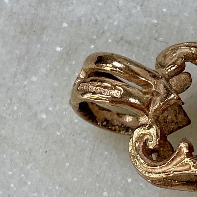 Fixed Fob with Carnelian in 9ct Rose Gold