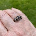 Sapphire Cluster ring in 9ct Gold