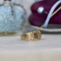 Ornate Buckle Ring in 9ct Gold