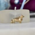 Daschund Charm Pendant in 9ct Gold