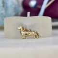 Daschund Charm Pendant in 9ct Gold