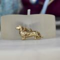 Daschund Charm Pendant in 9ct Gold