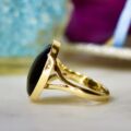 Onyx Solitaire Ring in 9ct Gold