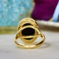 Onyx Solitaire Ring in 9ct Gold