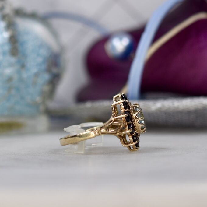 Topaz and Sapphire Ring in 9ct Gold