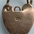 Simple Heart Padlock in 9ct Rose Gold