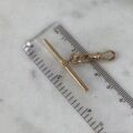 T Bar Dog Clip Combination Pendant in 9ct Gold