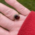 Garnet Solitaire Ring in 9ct Gold