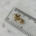 Daschund Charm Pendant in 9ct Gold
