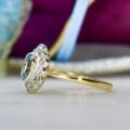 Aquamarine & Diamond Ring in 9ct Gold