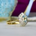 Aquamarine & Diamond Ring in 9ct Gold