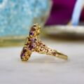 Ornate Amethyst Ring in 9ct Gold