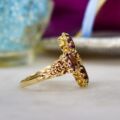 Ornate Amethyst Ring in 9ct Gold