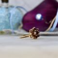 Garnet Cluster Ring in 9ct Gold