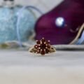 Garnet Cluster Ring in 9ct Gold