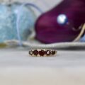 Graduating Garnet Five Stone Ring in 9ct Gold