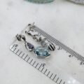 Topaz & Amethyst Earrings in 9ct Gold