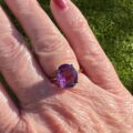 Amethyst Solitaire Ring in 9ct Gold