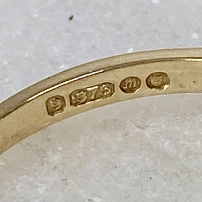 Graduating Garnet Five Stone Ring in 9ct Gold