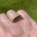 Graduating Garnet Five Stone Ring in 9ct Gold
