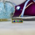 Sapphire & Emerald Ring in 9ct Gold