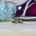 Sapphire & Emerald Ring in 9ct Gold