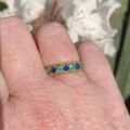 Sapphire & Emerald Ring in 9ct Gold