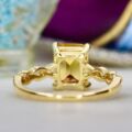 Citrine & Diamond Ring in 14ct Gold