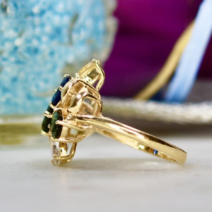 Multi Sapphire Ring in 14ct Gold