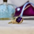 Claw Talon with Amethyst Ball in 9ct Gold