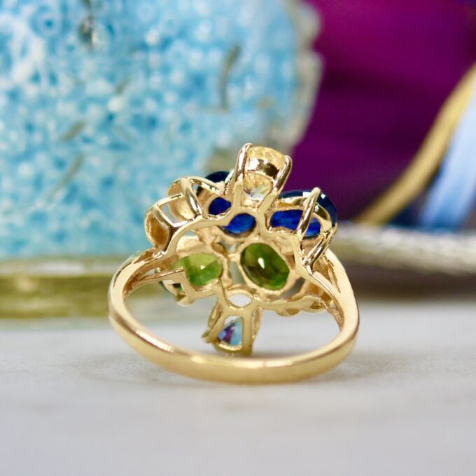 Multi Sapphire Ring in 14ct Gold