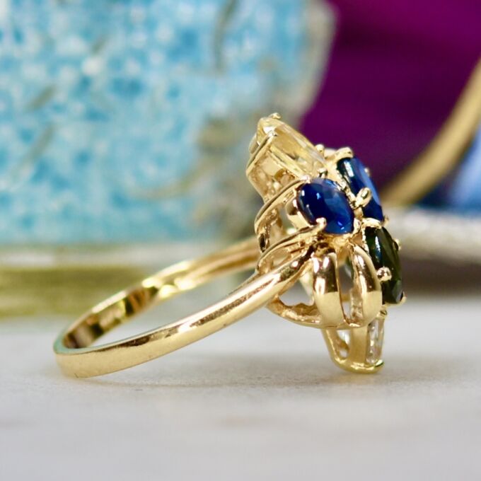 Multi Sapphire Ring in 14ct Gold