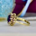 Amethyst and Diamond Ring in 14ct Gold