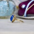 Blue Chalcedony Ring in 9ct Gold