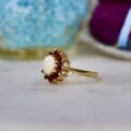 Opal & Garnet Cluster Ring in 9ct Gold