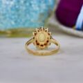 Opal & Garnet Cluster Ring in 9ct Gold