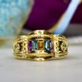 Ornate Multi Stone Ring in 14ct Gold