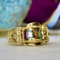 Ornate Multi Stone Ring in 14ct Gold