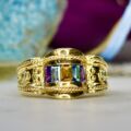 Ornate Multi Stone Ring in 14ct Gold