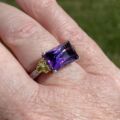 Fancy Amethyst, Sapphire & Diamond Ring in 18ct White Gold