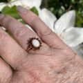 Opal & Garnet Cluster Ring in 9ct Gold