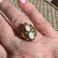 Opal & Diamond Ring in 14ct Gold