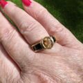 Citrine & Garnet Ring in 14ct Gold