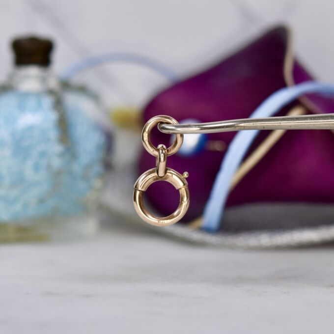 Antique Spring Bolt Ring in 9ct Rose Gold