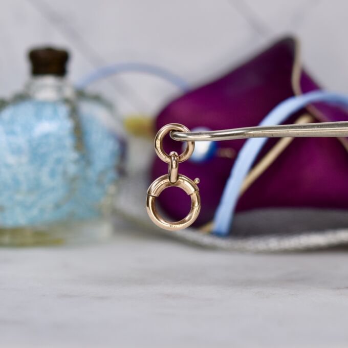 Antique Spring Bolt Ring in 9ct Rose Gold