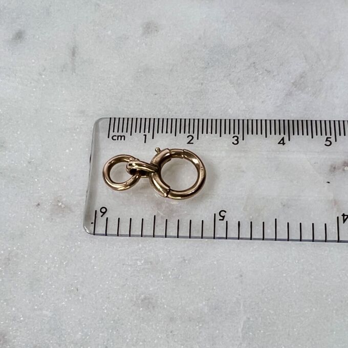 Antique Spring Bolt Ring in 9ct Rose Gold