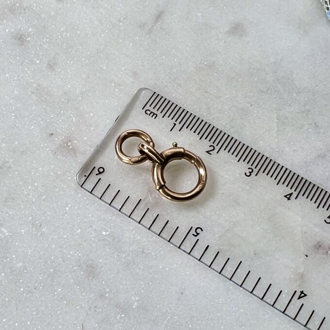 Antique Spring Bolt Ring in 9ct Rose Gold